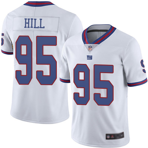 Men New York Giants #95 B.J. Hill Limited White Rush Vapor Untouchable Football NFL Jersey->new york giants->NFL Jersey